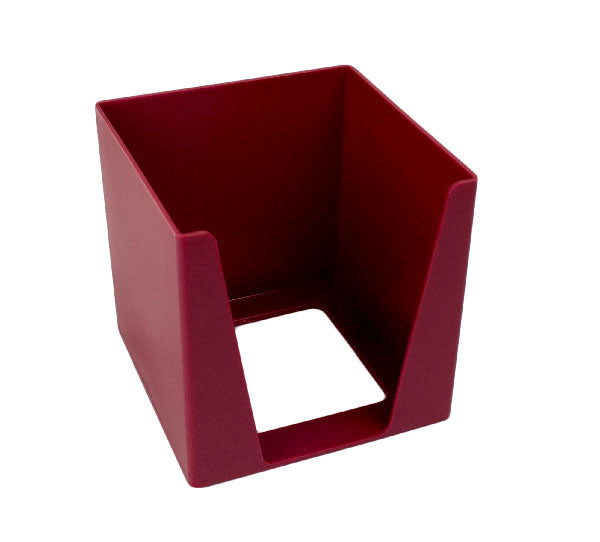 Cube Holder 4x4x4 Burgundy | Desk Cubes and Refills
