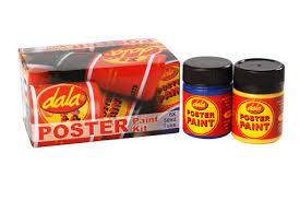 POSTER PAINT KIT 6 X 50ML ASSORTED | Watercolour Paints
