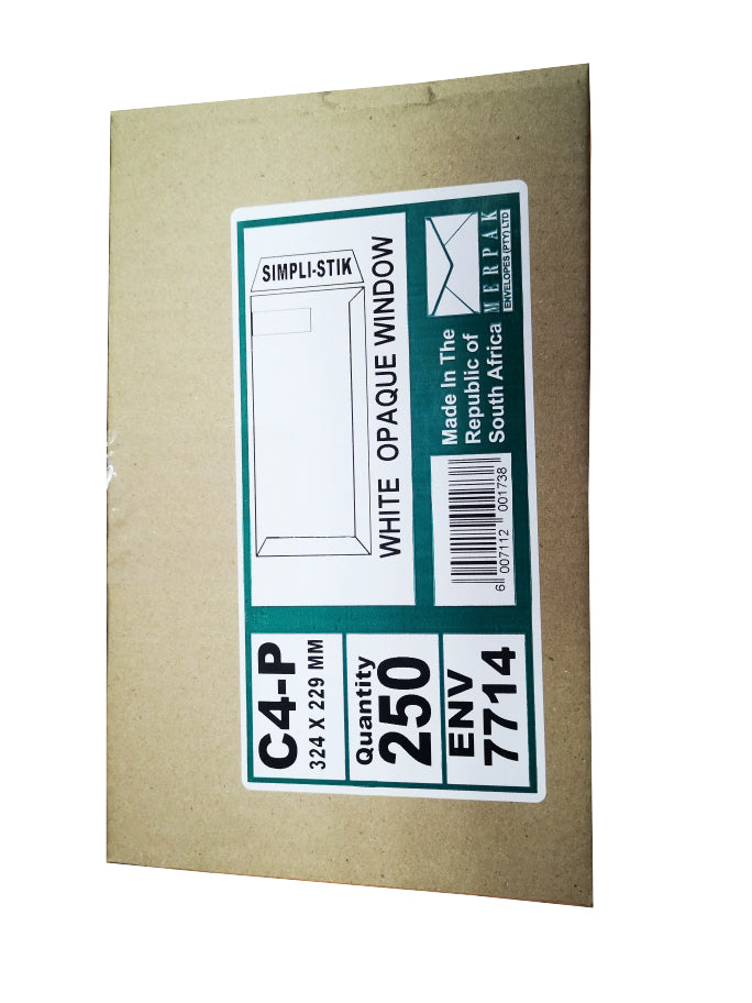 MERPAK 324x229 WHITE OPQ.WIN.SIMPLISTIK 250 | C4 Envelopes