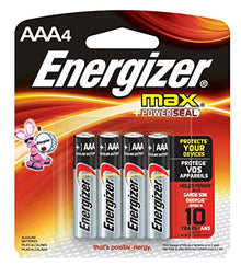 Energizer AAA Batteries Non Rechargeable - 4 Pack | Batteries-Non Rechargeable