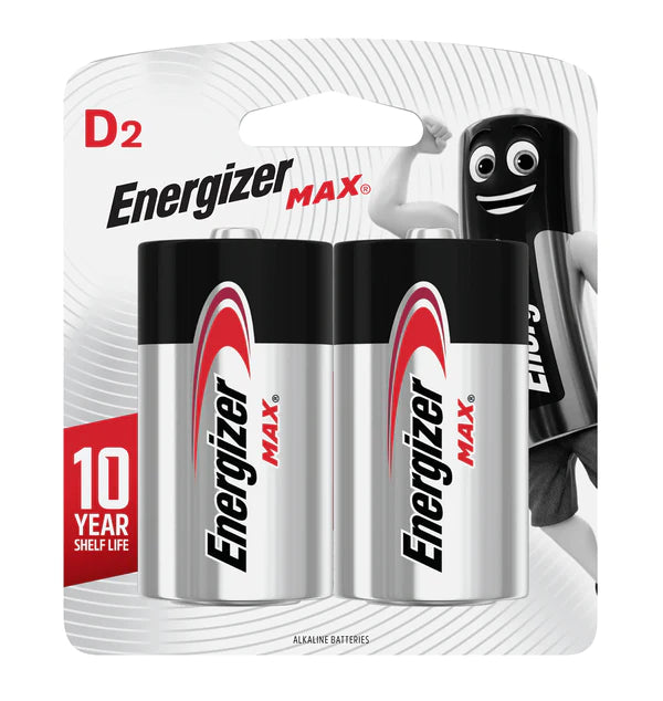 Energizer Max D Battery - 2 Pack | Batteries-Non Rechargeable