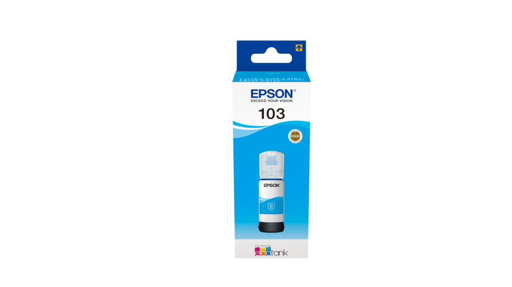 EPSON 103 ECOTANK CYAN INK BOTTLE | Epson Inkjet Cartridges Genuine