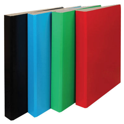 RINGBINDER A4 CASED BOARD 2R 25mm BLACK | Files - Ring Binder - 2 D Ring