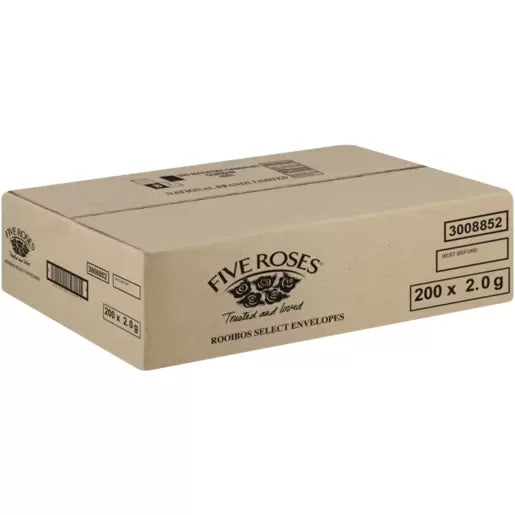Five Roses Select Envelope Premium Rooibos Tagged Tea Bags 200 x 2g | CANTEEN & JANITORIAL