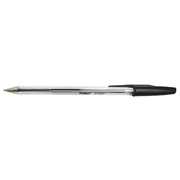 Foska Ballpen Clear Black | Ballpoint Pens