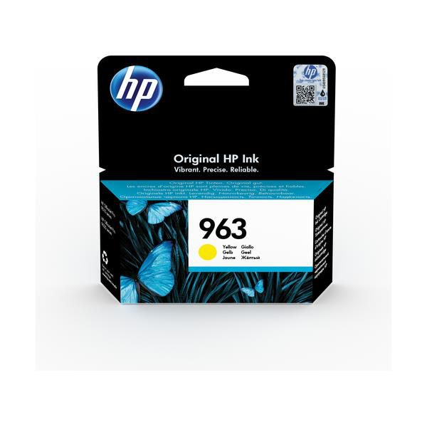 HP 963 YELLOW INK CARTRIDGE FOR OFFICEJET PRO 9000 SERIES (PAGE YIELD 700)