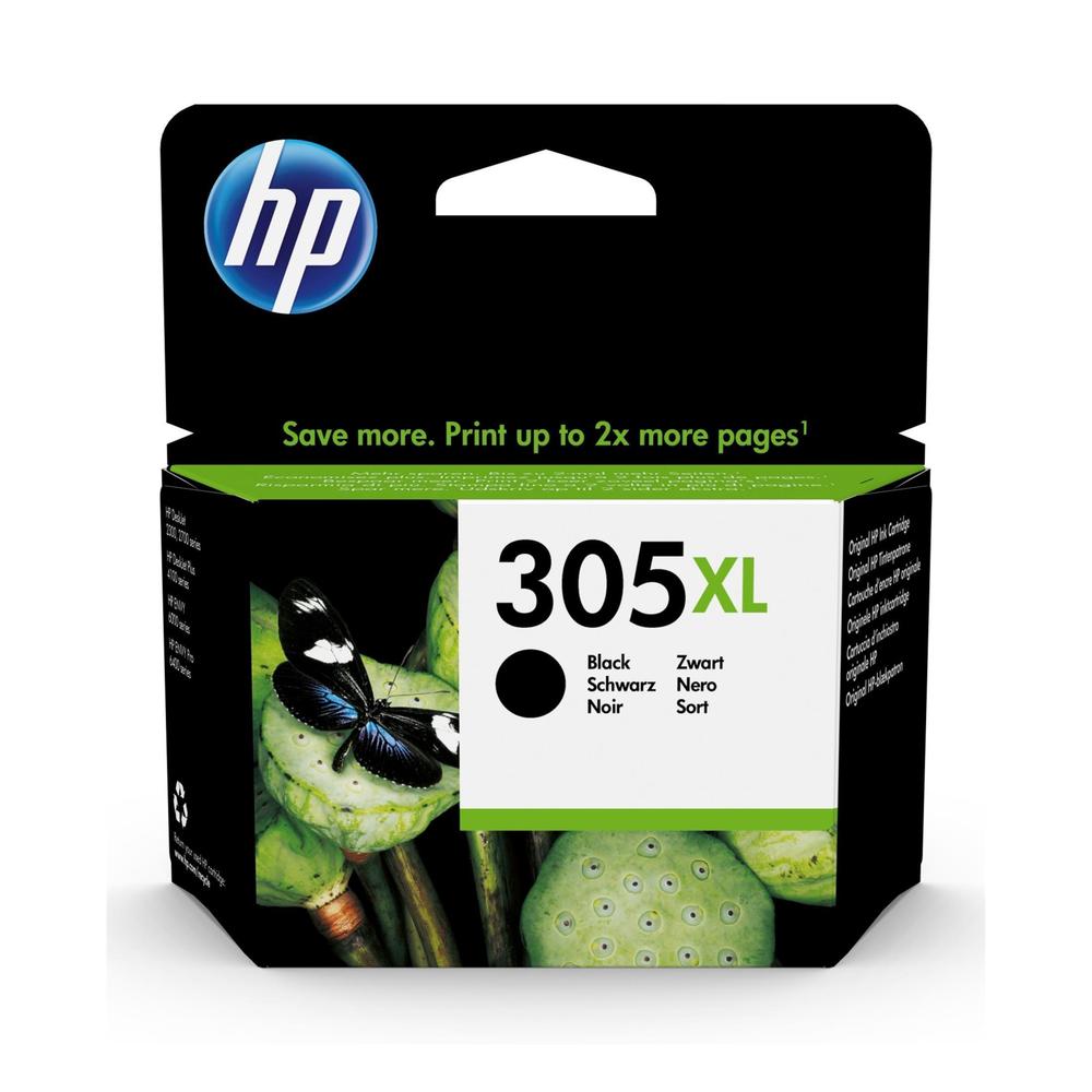 HP #305XL BLACK ORIGINAL INK CARTRIDGE FOR HP DESKJET 2320/2710/2720/4120 (YIELD 200 PAGES) | Hewlett Packard Inkjet Cartridges Genuine