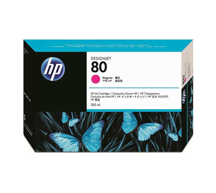 HP NO 80 MAGENTA INK CARTRIDGE  350ML WW SMART INK CARTRIDGE FOR USE ONLY IN HP DESIGNJET 1050C OR 1055CM | Hewlett Packard Inkjet Cartridges Genuine