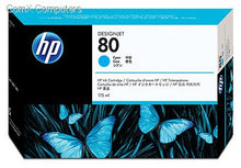 HP #80 CYAN INK CARRIDGE 175ML | Hewlett Packard Inkjet Cartridges Genuine