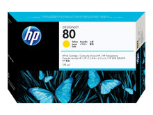HP #80 YELLOW INK CARTRIDGE 175ML | Hewlett Packard Inkjet Cartridges Genuine