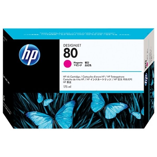 HP #80 MAGENTA INK CARTRIDGE 175ML | Hewlett Packard Inkjet Cartridges Genuine