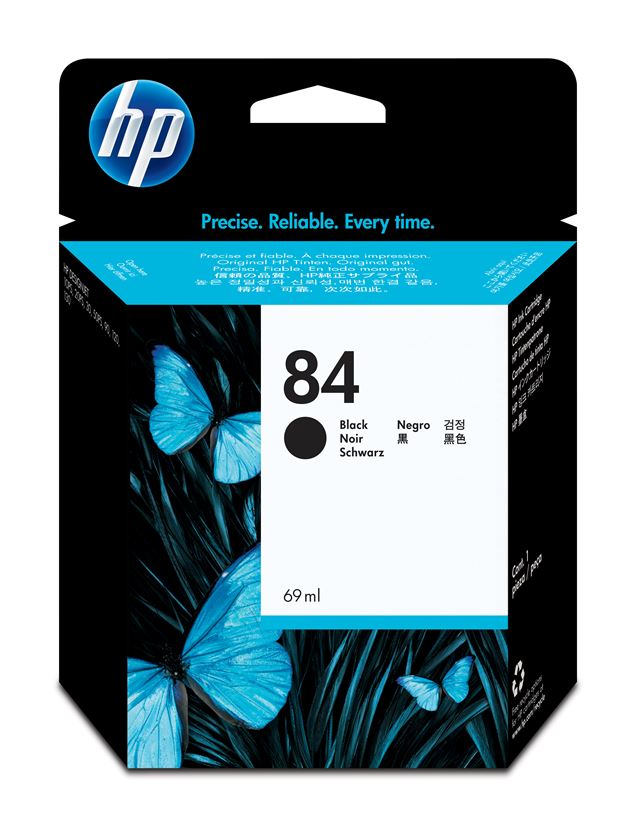 HP  84 BLACK INK CARTRIDGE FOR DESIGNJET 120 (69ML) | Hewlett Packard Inkjet Cartridges Genuine
