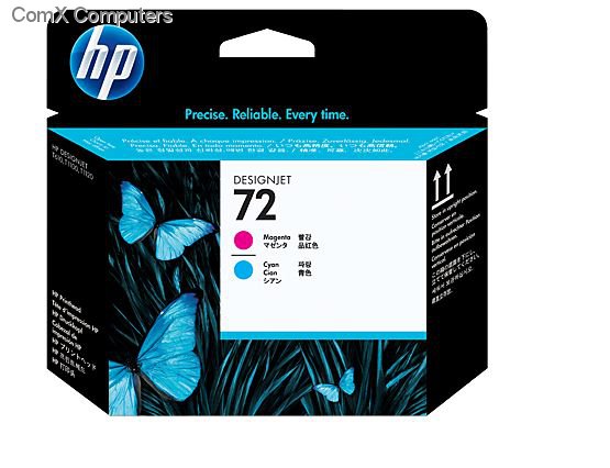 HP 72 MAGENTA / CYAN PRINTHEAD FOR USE IN SELECTED HP PRINTERS | Hewlett Packard Inkjet Cartridges Genuine