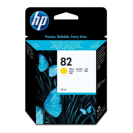 HP  82 YELLOW INK CARTRIDGE FOR DESIGNJET 510  (28ML) | Hewlett Packard Inkjet Cartridges Genuine