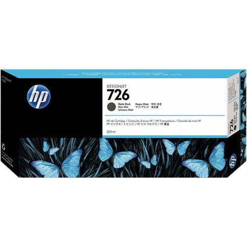HP 726 300ML MATTE BLACK DESIGNJET INK CARTRIDGE | Hewlett Packard Inkjet Cartridges Genuine