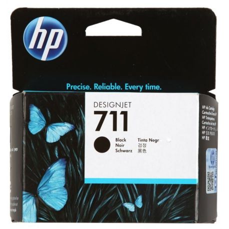 HP 711 BLACK INK CARTRIDGE FOR DESIGNJET T120 SERIES (80ML) | Hewlett Packard Inkjet Cartridges Genuine