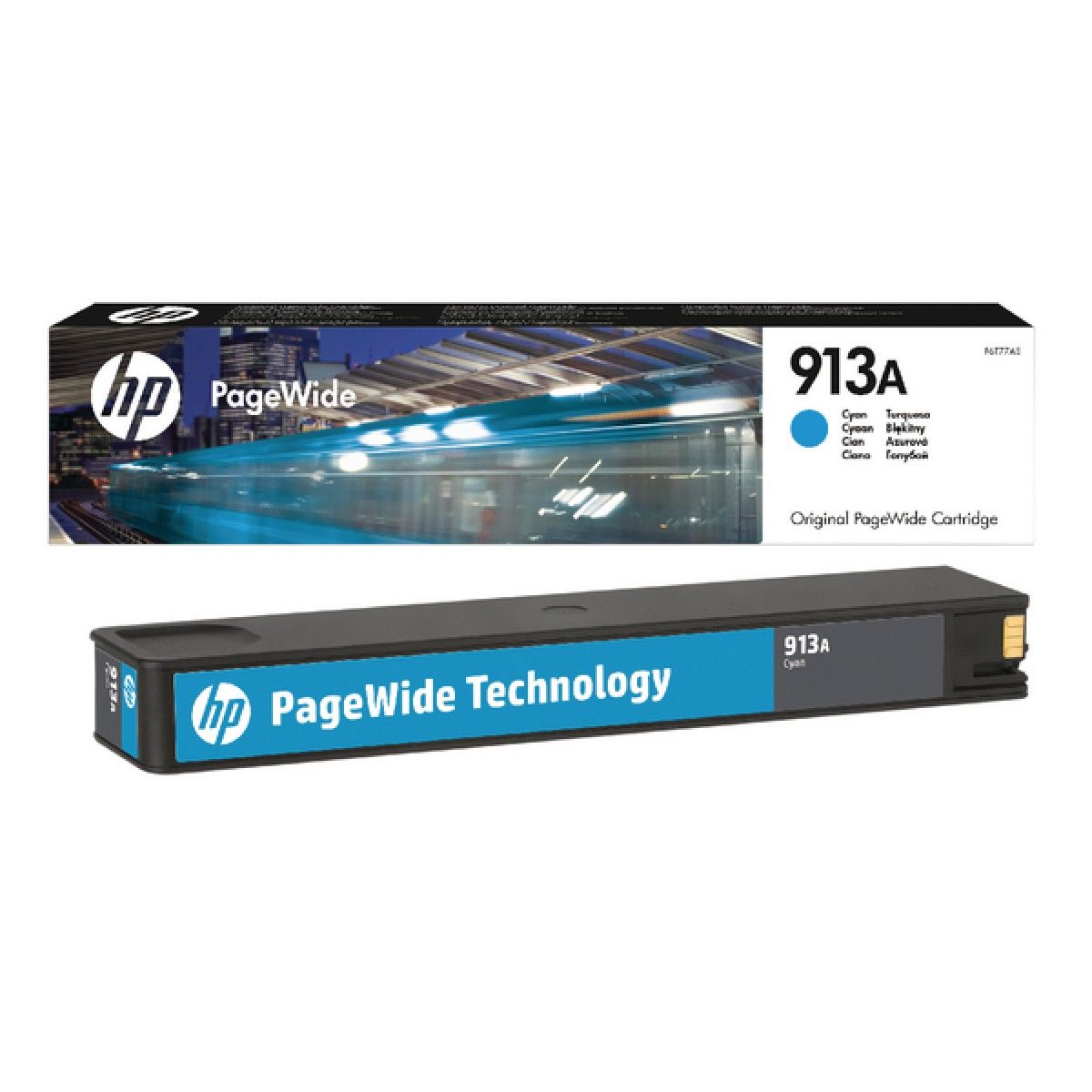 HP 913A CYAN ORIGINAL PAGEWIDE CARTRIDGE  FOR HP PAGEWIDE PRO 352dn/377dn (3000 PAGE YIELD) | Hewlett Packard Inkjet Cartridges Genuine