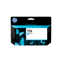 HP 728 CYAN INK CARTRIDGE FOR T7 830 ( 130ML ) | Hewlett Packard Inkjet Cartridges Genuine