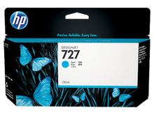 HP 727 CYAN DESIGNJET INK CARTRIGE FOR T920 AND T1500 (300ML) | Hewlett Packard Inkjet Cartridges Genuine