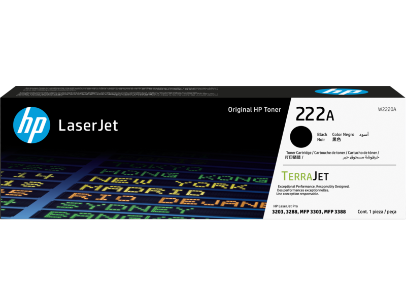 HP 222a Original Black Laserjet Toner Cartridge | Hewlett Packard Toner Cartridges Genuine