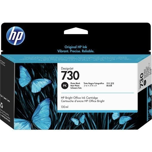 HP 730 PHOTO BLACK INKJET CARTRIDGE 130ML FOR DJ T1700 T1700DR | Hewlett Packard Inkjet Cartridges Genuine
