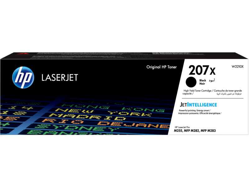 HP 207X BLACK HIGH YIELD LASERJET TONER CARTRIDGE -3150 PAGE YIELD W2210X | Hewlett Packard Toner Cartridges Genuine
