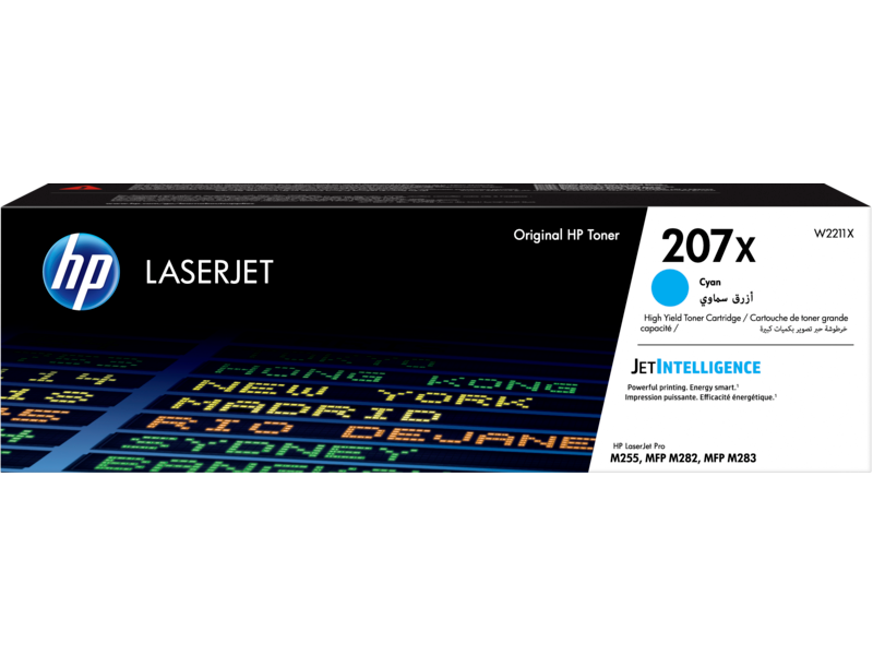 HP 207X CYAN HIGH YIELD LASERJET TONER CARTRIDGE -2450 PAGE YIELD W2211X | Hewlett Packard Toner Cartridges Genuine