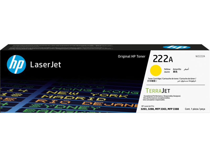 HP 222a Original Yellow Laserjet Toner Cartridge | Hewlett Packard Toner Cartridges Genuine