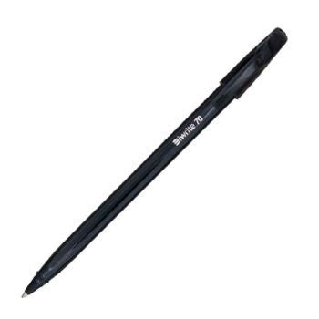 Iwrite 70 Solid Colour Barrel Ballpoint Pen 0.7mm Black | Ballpoint Pens