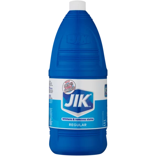 JIK REGULAR BLEACH 1.5L BOTTLE | Cleaning Materials