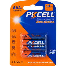 PK CELL AAA X 4 ALKALINE BATTERY | Batteries-Non Rechargeable