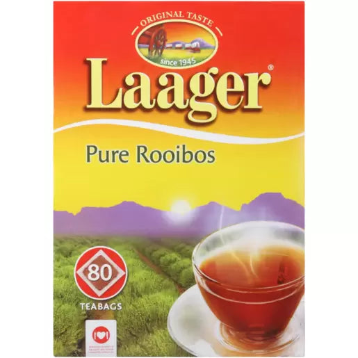 Laager Pure Rooibos Teabags 80 Pack | CANTEEN & JANITORIAL