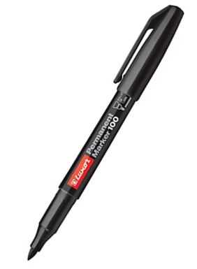 Luxor 100 F Permanent Marker Black | Permanent Marking Pens