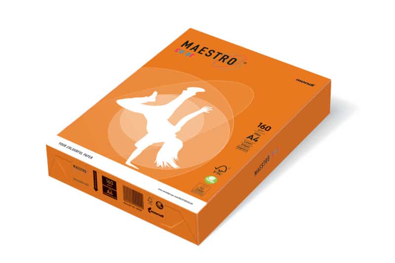 Maestro Colour Amsterdam Orange 160 A4 250Shts