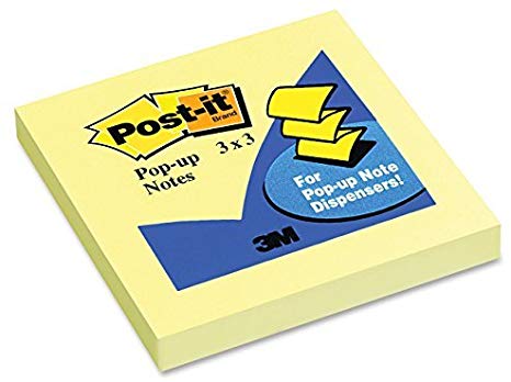 Post it Pop Up Note Yellow R330 | Adhesive Note Pads