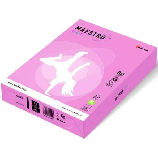 Maestro A4 Coral Pink Paper 80gsm | Copier Paper Colours