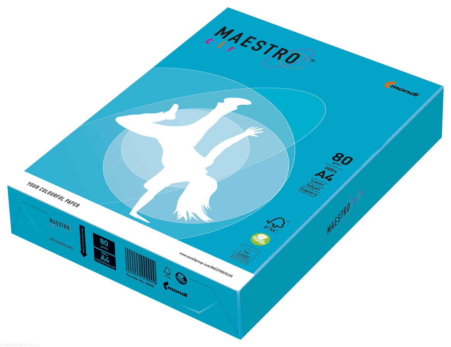 Maestro A4 Lisbon Blue Paper 80gsm | Copier Paper Colours