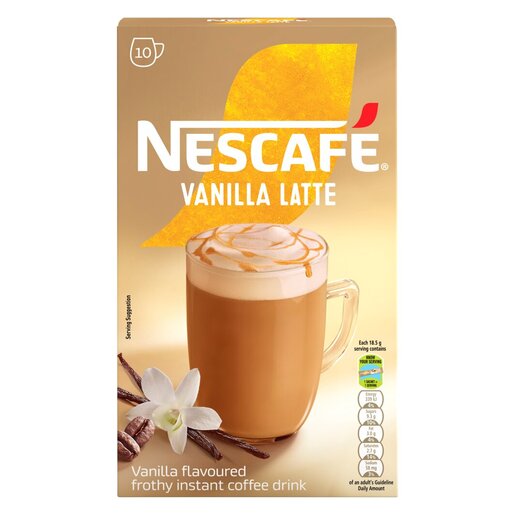 NESCAFE GOLD VANILLA LATTE SACHETS 10s | Instant Coffees