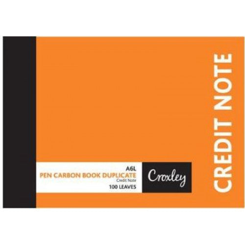 Croxley JD16CN A6 Credit Note Duplicate | Pen Carbon Books