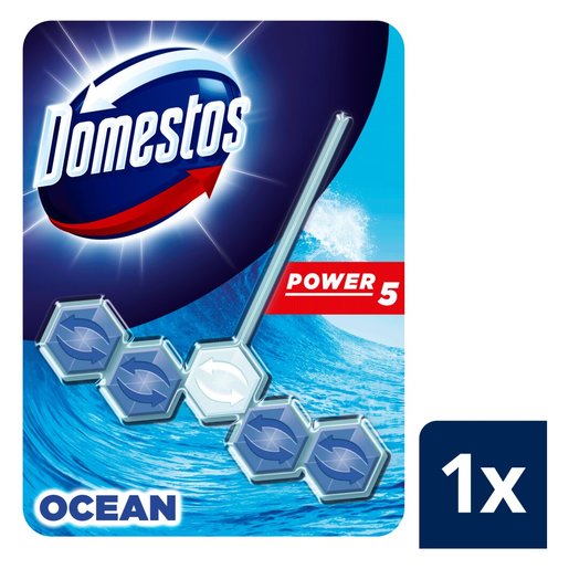 Domestos Ocean Rim Block Stain Removal Toilet Cleaner 55g | Cleaning Materials