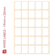Redfern White Labels R1925 Sheets | Flat pack Labels