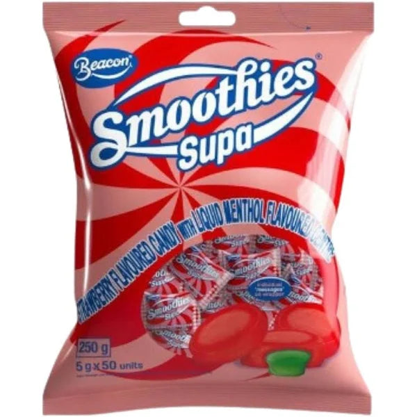 Beacon Smoothies Supa Strawberry Candy 50's | Sugar and Sweeteners