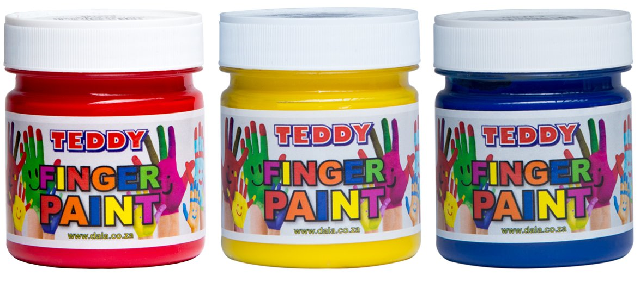 Teddy Finger Paint 100ml Colours TED-FP-100ML | Jotter