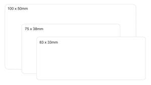 Tower Address Label 83mmx33mm White