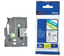 Brother TZ211 6mmx8m Black On White Tape | Brother Tape