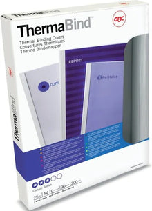 THERMABIND COVERS 6MM PK 25 CLEAR FRONT & WHITE BACK | Thermal Binding