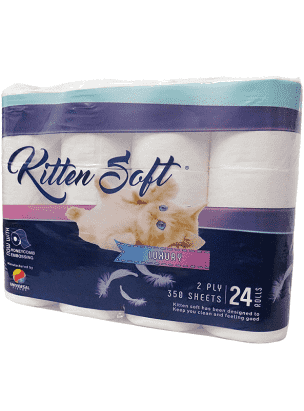 Toilet Paper 2ply Kitten Soft 24's