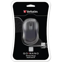 Verbatim Go Nano Wireless Mouse Black | Mice