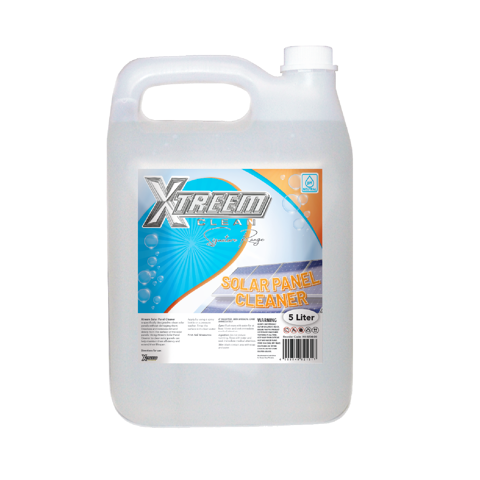 Xtreem Solar Panel Cleaner 5L | XTREEM Cleaning Materials