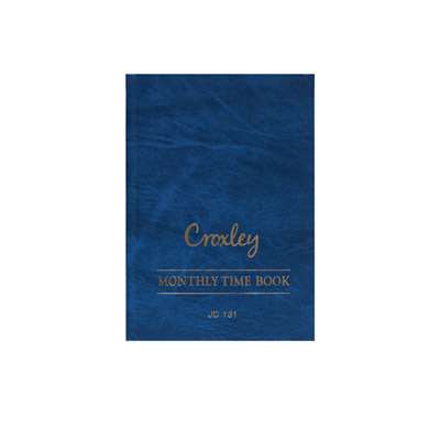 Croxley JD131 83 Folios Monthly Time Book | Time Wage Pay Registers